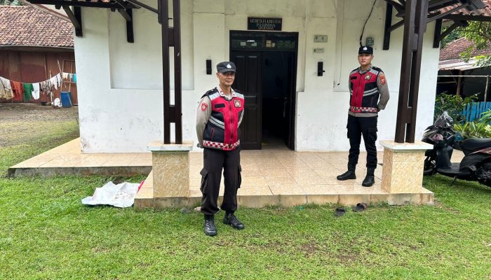 Polsek Cisaga Laksanakan Pengamanan Kebaktian Kenaikan Isa Almasih untuk Wujudkan Rasa Aman dan Toleransi Beragama
