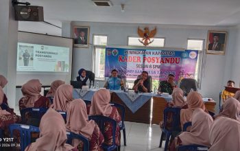 Polsek Cikoneng Polres Ciamis Datangi Kader Posyandu di Desa Gegempalan