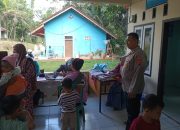 Bhabinkamtibmas Polsek Sukadana Perkuat Kedekatan dengan Warga Melalui Sambang Posyandu dan Edukasi Kamtibmas